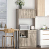 Credenza-Moderna-per-Cucina-o-Sala-da-Pranzo,-Buffet-armadio-con-Cassetti-in-Legno,-Grigio,-71x41x178cm-mobile-multiuso-soggiorno-ufficio-studio-bagno-F801-098V01A