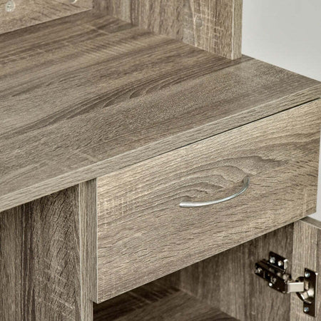 Credenza-Moderna-per-Cucina-o-Sala-da-Pranzo,-Buffet-armadio-con-Cassetti-in-Legno,-Grigio,-71x41x178cm-mobile-multiuso-soggiorno-ufficio-studio-bagno-F801-098V01A