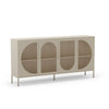 Credenza Tayra in metallo con 4 ante 160 cm. crema