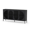 Credenza Tayra in metallo con 4 ante 160 cm. nero