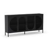Credenza Tayra in metallo con 4 ante 160 cm. nero