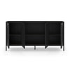 Credenza Tayra in metallo con 4 ante 160 cm. nero