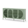 Credenza Tayra in metallo con 4 ante 160 cm. verde menta