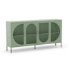 Credenza Tayra in metallo con 4 ante 160 cm. verde menta