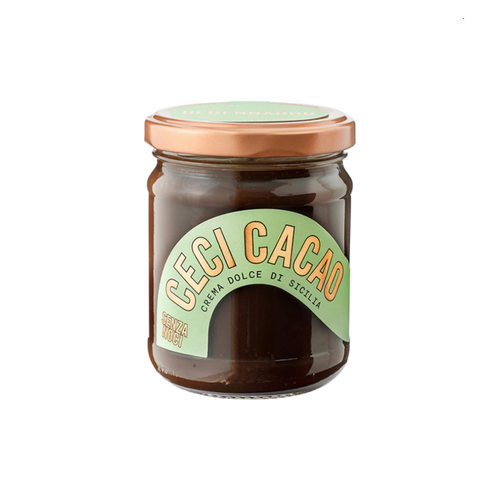 Crema Spalmabile Dolce Senza Frutta a Guscio, Senza Nocciole, Senza Lattosio - Con Ceci e Cacao | 100% Vegana, Biologica | Di Bennardo | 200g