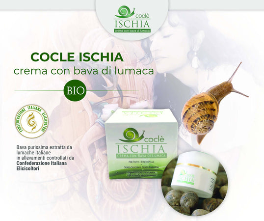 Crema con Bava di Lumaca Helix Aspersa - 50ml Ideale Per Smagliature Macchie Cutanee Acne Arrossamento Irritazioni Prodotta in Italia Coclè