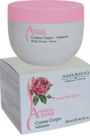 Crema Corpo Vellutante Armonia Rosa AMERIGO 300 ml Crema corpo Tiziana non solo gioielli - Civitanova Marche, Commerciovirtuoso.it