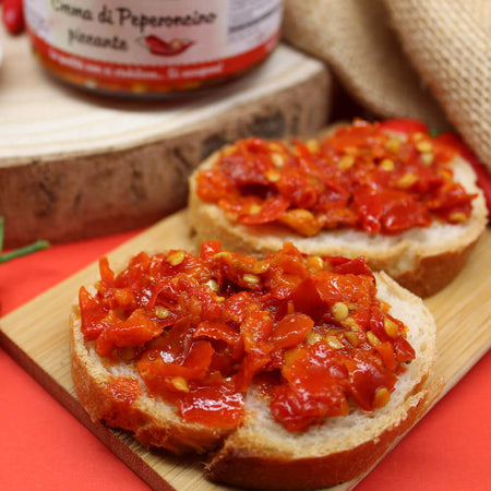 Crema di peperoncino piccante Calabrese Artigianale patè di peperoncini Artigianale Calabria CANTAFIO GOURMET® 280gr