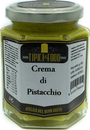 Crema di Pistacchio Dolce Crema Spalmabile al Pistacchio vasetto 190g Crema di Pistacchio Tipici & Food - Bronte, Commerciovirtuoso.it