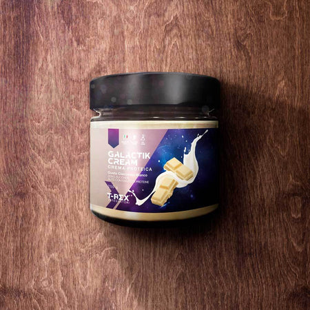 Crema Proteica Senza Zuccheri Spalmabile Galactik 250g Cioccolato Bianco, con Il 24% di Proteine del Siero Latte con Zero Zuccheri. Senza Olio di Palma - T-rex Integratori Alimentari e cura della casa/Marmellate miele e creme spalmabili/Creme e cioccolati spalmabili MyLab Nutrition - Roma, Commerciovirtuoso.it