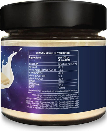 Crema Proteica Senza Zuccheri Spalmabile Galactik 250g Cioccolato Bianco, con Il 24% di Proteine del Siero Latte con Zero Zuccheri. Senza Olio di Palma - T-rex Integratori Alimentari e cura della casa/Marmellate miele e creme spalmabili/Creme e cioccolati spalmabili MyLab Nutrition - Roma, Commerciovirtuoso.it