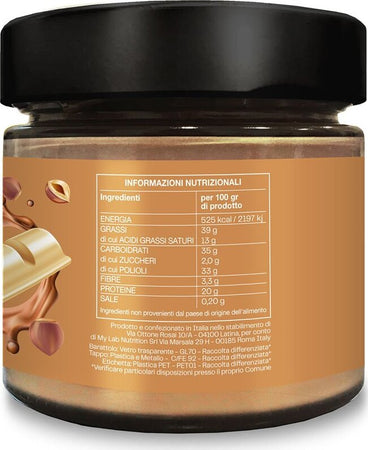 Crema Proteica Spalmabile Buena Cream 250g Nocciola Bianca con Il 20% di Proteine del Siero Latte, Senza Olio Di Palma - T-rex Integrator Alimentari e cura della casa/Marmellate miele e creme spalmabili/Creme e cioccolati spalmabili MyLab Nutrition - Roma, Commerciovirtuoso.it