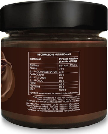 Crema Proteica Spalmabile Dark Cream 250gr Cioccolato Fondente, con 25% di Proteine Siero del Latte con Zero Zuccheri e Senza Olio di Palma T-rex Integratori Alimentari e cura della casa/Marmellate miele e creme spalmabili/Creme e cioccolati spalmabili MyLab Nutrition - Roma, Commerciovirtuoso.it