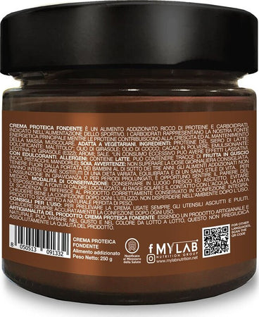 Crema Proteica Spalmabile Dark Cream 250gr Cioccolato Fondente, con 25% di Proteine Siero del Latte con Zero Zuccheri e Senza Olio di Palma T-rex Integratori Alimentari e cura della casa/Marmellate miele e creme spalmabili/Creme e cioccolati spalmabili MyLab Nutrition - Roma, Commerciovirtuoso.it