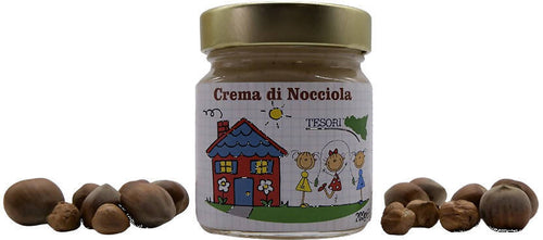 Crema Spalmabile di Nocciola 200g Lavorata a Basse Temperature Prodotto Italiano 20% di Nocciola crema Tesori Di Sicilia - Nicosia, Commerciovirtuoso.it