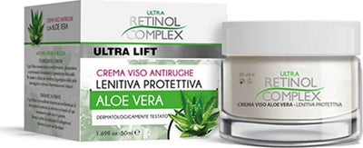 Crema-viso-antirughe-lenitiva-protettiva-con-aloe-vera-ultra-lift-retinol-complex