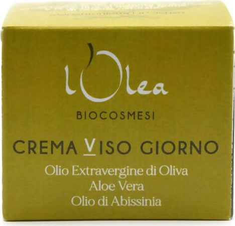 Crema Viso Giorno Biologica Pelli Grasse E Miste Con Olio Evo Abissinia E Aloe Vera Crema Idratante Ristrutturante 100% Ingredienti Da Agricoltura Bio Bellezza/Cura della pelle/Viso/Idratanti/Trattamenti giorno/Creme L’Olea Biocosmesi - Castelbottaccio, Commerciovirtuoso.it