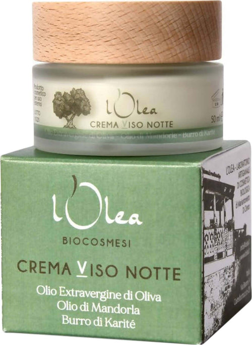 Crema Viso Notte Biologica 100% Olio EVO Argan e Burro di Karitè Trattamento Notte Idratante Per Pelli Secche Crema Naturale Bellezza/Cura della pelle/Viso/Idratanti/Trattamenti notte/Creme L’Olea Biocosmesi - Castelbottaccio, Commerciovirtuoso.it