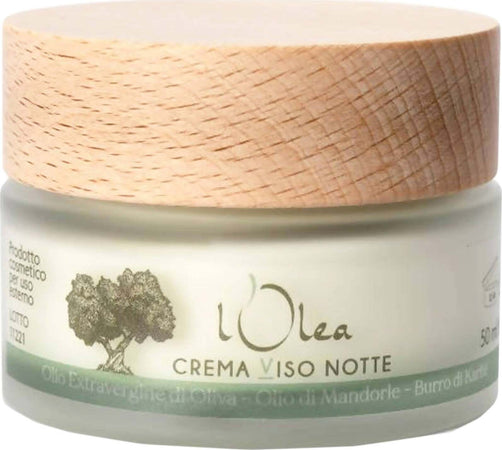 Crema Viso Notte Biologica 100% Olio EVO Argan e Burro di Karitè Trattamento Notte Idratante Per Pelli Secche Crema Naturale Bellezza/Cura della pelle/Viso/Idratanti/Trattamenti notte/Creme L’Olea Biocosmesi - Castelbottaccio, Commerciovirtuoso.it