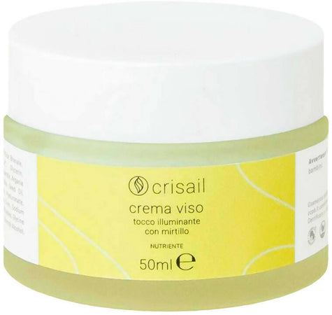 Crema Viso Nutriente 30 Ml Crisail Crema Viso Illuminante E Nutriente Con Mirtillo, Vitamina E, Olio Di Baobab, Olio Di Argan, Burro Di Karitè E Acido Ialuronico