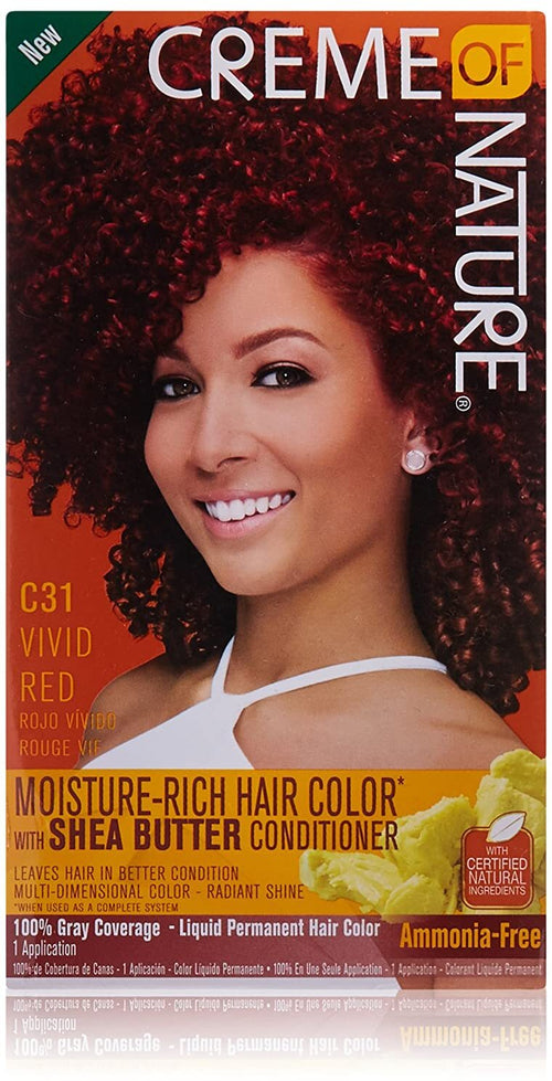 Creme Of Nature Liquid Hair Color #c31 Vivid Red Tinta Per Capelli