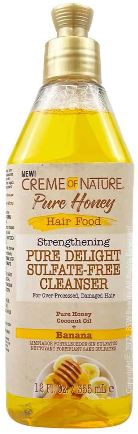 Creme of Natural Pure Honey Hair Food Banana Cleanser Crema per Capelli 355 Ml