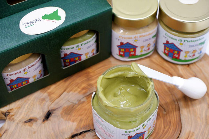 Cream Box Pistacchio - Nocciole Creme Spalmabili Siciliane 200g