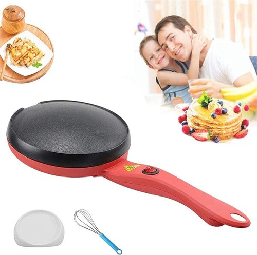 Crepiera-Macchina-Per-Crepes-600-Watt-Con-Manico-Piastra-20-Cm-Antiaderente
