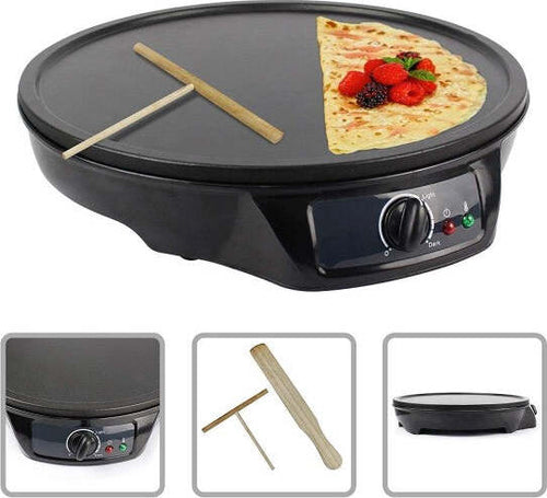 Crepiera-Piastra-Antiaderente-Crepes-Piadine-Elettrica-Diametro-30-Cm-1000-Watt