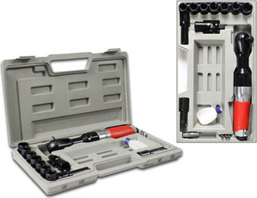 Cricchetto Ad Aria Compressa Chiave Reversibile Con 15 Accessori In Valigetta Casa, arredamento e bricolage > Bricolage e fai da te > Utensili Manuali > Chiavi da Lavoro Trade Shop italia - Napoli, Commerciovirtuoso.it