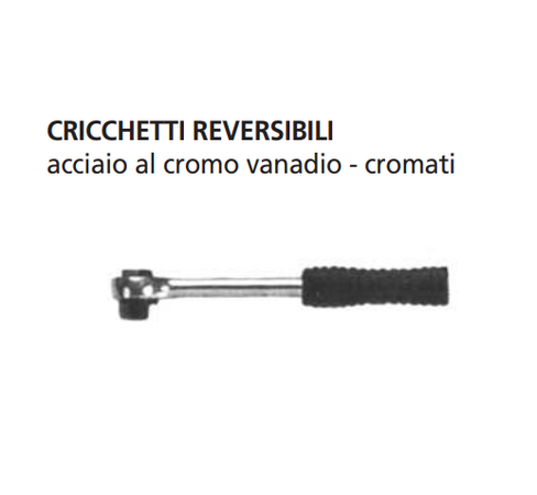 ORECA-CRICCHETTO REVERSIBILE ACCIAIO CROMO VANADIO ATTACCO 3/8"
