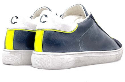 CRIME LONDON BEAT Sneaker uomo in pelle blu
