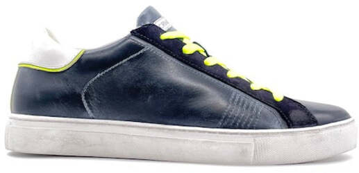 CRIME LONDON BEAT Sneaker uomo in pelle blu