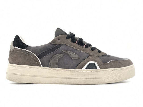 CRIME LONDON Sneaker uomo low top off court grigie