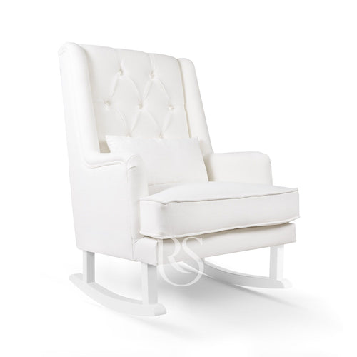 Poltrona Rocking Seat Crystal Royal Rocker Snow White/White Legs