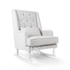 Poltrona Rocking Seat Crystal Royal Rocker Silver Grey/White Legs