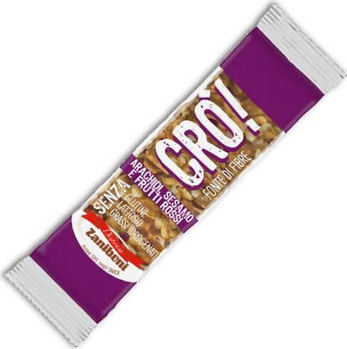 24 pezzi Cro! Barrette Croccante arachidi e frutti rossi Dispensa Zaniboni 30 gr, confezione 24 pz barrette ai cereali Non solo caffè online - Albano Laziale, Commerciovirtuoso.it