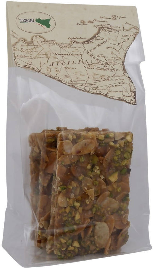 Croccante Siciliano Artigianale Mandorla e Pistacchio 100gr. 5 Croccanti di Mandorle e Pistacchi Tipici Siciliani croccante di pistacchio Tesori Di Sicilia - Nicosia, Commerciovirtuoso.it