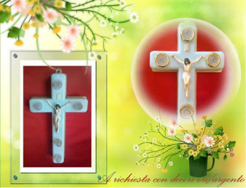 CROCE CROCETTA VOTIVA A LUCE ELETTRICA CON CRISTO LUCI LED BATTERIE INCLUSE Casa e cucina/Decorazioni per interni/Candele e portacandele/Candele/Lumini Trade Shop italia - Napoli, Commerciovirtuoso.it