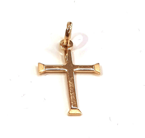 Croce in oro giallo 750/1000 Gioiello Religioso Croce Unisex