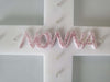 CROCE PLEXIGLASS PERSONALIZZATA 16 LED LUCE BIANCA CON BATTERIE