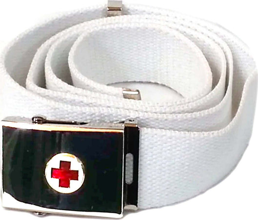 Croce Rossa Italiana Cintura Metallica Tondino Cri Cinta in Canapa 4 Cm Moda/Abbigliamento specifico/Abbigliamento da lavoro e divise/Uniformi e camici sanitari/Accessori Il Distintivo - Pesaro, Commerciovirtuoso.it