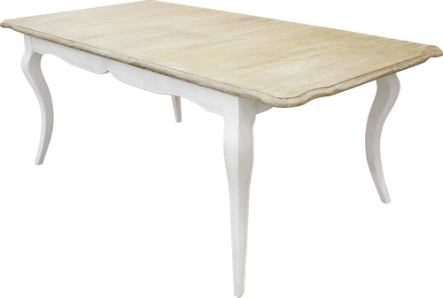 CROSS---tavolo-vintage-in-legno-160/200x100-Bianco-Milani-Home