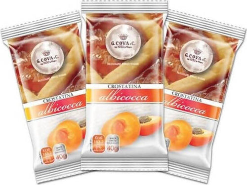 30 pezzi Crostatina albicocca mono porzione 40 gr Giovanni Cova & C confezione da 30 pz merendine e snack dolci Non solo caffè online - Albano Laziale, Commerciovirtuoso.it