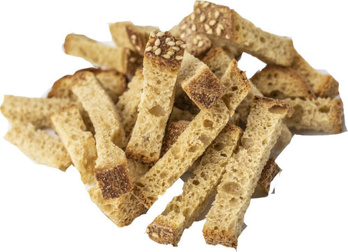 Crostini Tostati Di Pane Biologico Semi-Integrale Di Semola Di Grano Duro Siciliano E Grani Antichi Siciliani Bio Crostini per Zuppe Insalate Made in Italy Alimentari e cura della casa/Oli aceti e condimenti per insalata/Condimenti per insalata/Crostini Pagnotta è Salute - Milazzo, Commerciovirtuoso.it