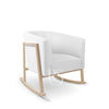 Poltrona Rocking Seat Cruz Rocker Pure White/Natural Legs