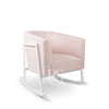 Poltrona Rocking Seat Cruz Rocker Blush Pink/White Legs