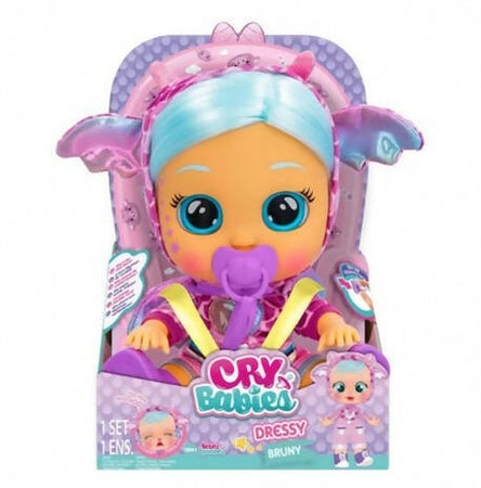 Cry Babies Magic Tearsbabies Dressy Fantasy, Bambola Interattiva Che Piange Lacrime Vere Con Capelli Da Acconciare, Vestiti Da Indossare E Accessori, Gioco Per Bambini E Bambine +1 Anno Imc Toys