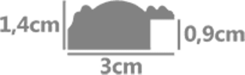 CS---CORNICE-PROVENZA-ARGENTO/BIANCO-CM-30x40