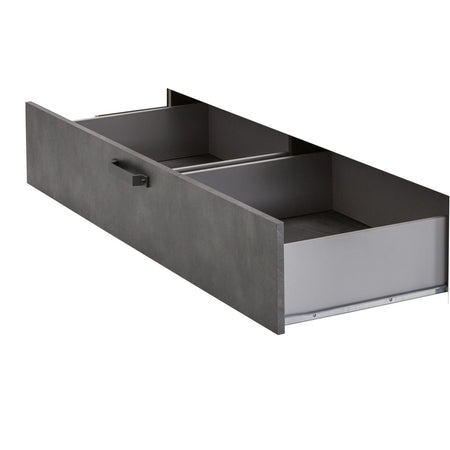 Cassettone estraibile per letto "La Fabbrica" cemento elegante